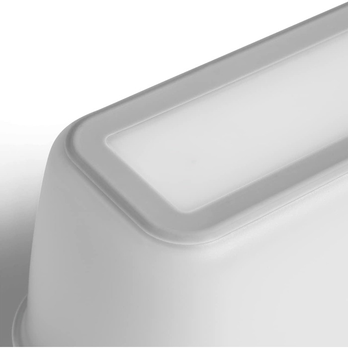 Набір з 2 контейнерів для морозива для морозива 1 л, контейнери для зберігання, контейнери для морозильної камери, контейнери для льоду без бісфенолу А харчового класу (сірий порційний контейнер)