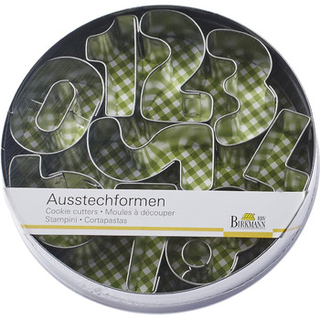 Набір форм для печива у вигляді цифр, 10 шт, 3,5 см, RBV Birkmann
