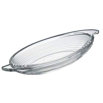 Блюдо для десертів La Rochere BALI, овальне, скло, 25 х 8 х 3 см