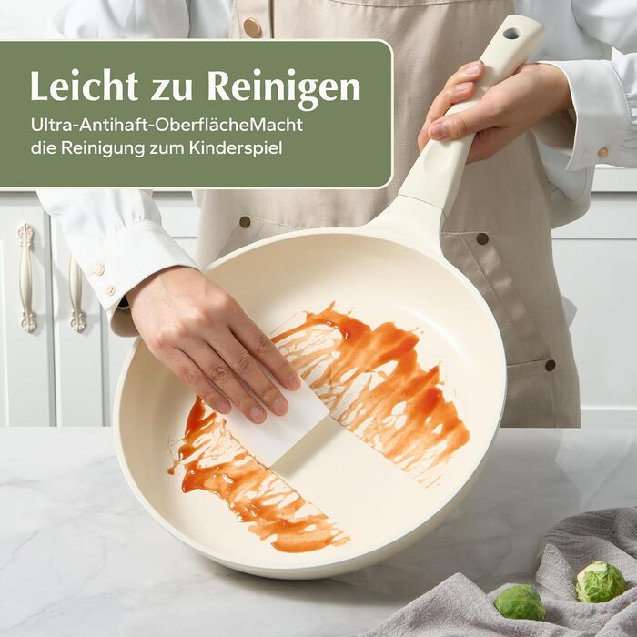 Сковорода с антипригарным покрытием 28 см, бежевый Redchef