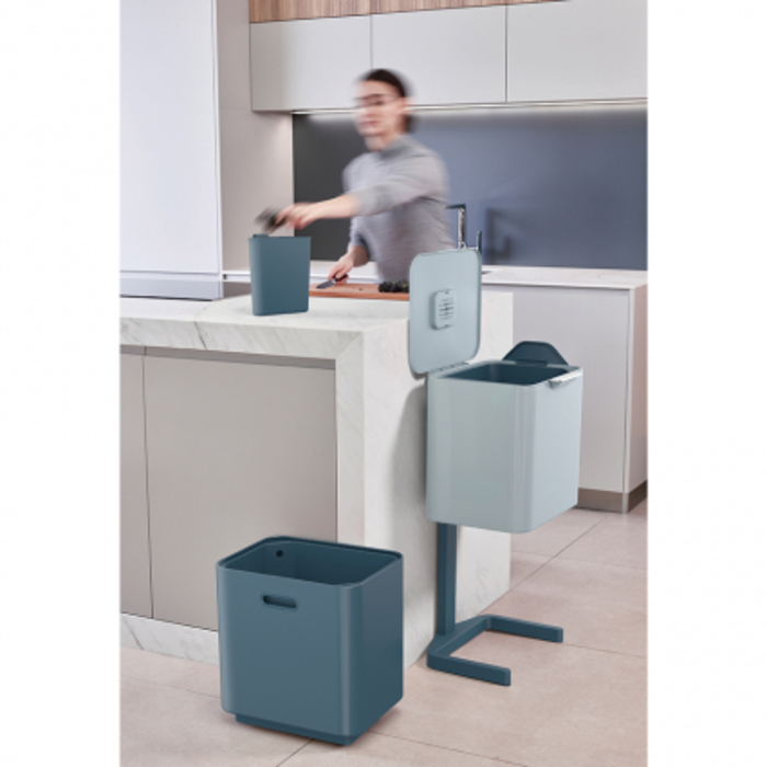 Контейнер для сміття з двома баками 60 л Totem Max Sky Joseph Joseph