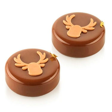 CHABLON RUDOLPH Силіконовий килимок-трафарет 'Рудольф' 40х40 h 2 мм (2 шт)