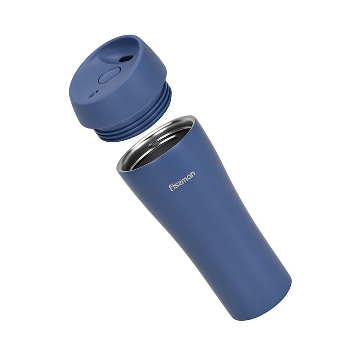 Термокухоль Fissman 420 мл, колір фіолетовий нержавіюча сталь (9887)