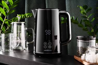 ARDESTO Електрочайник AEKL-X53E/1.7 л/2200 Вт/подвійні стінки/LED дисплей/Otter контроль/чорний