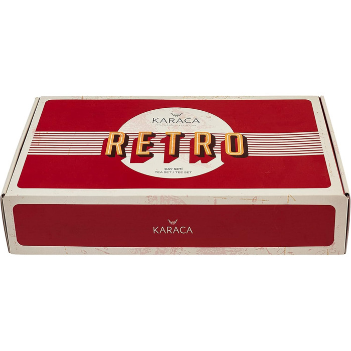 Чайний сервіз на 6 осіб, 12 предметів, антрацит Retro Karaca
