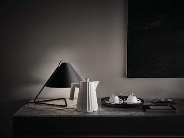 Електричний чайник 1 л, білий Plissé Alessi