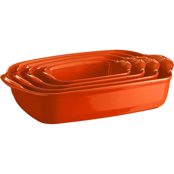 Форма для запікання прямокутна 36,5 x 23,5 x 7 см, помаранчева Emile Henry