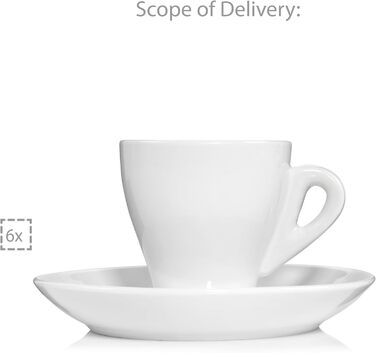 Набір чашок для еспресо з блюдцями на 6 персон, 12 предметів New Port Sänger