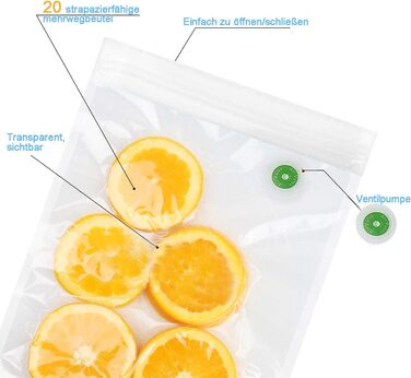 Вакуумні пакети 10 пакетів 26 x 40 см Vinabo