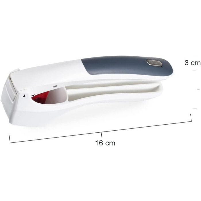 Практичный пресс для крупных зубчиков чеснока, в том числе с кожурой. В комплект входит инструмент для чистки (пресс для чеснока Easy Clean, одинарный), 12150 Susi 3