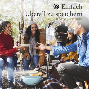 Набір кухонного посуду зі скляними кришками та знімною ручкою,  8 предметів, білі Carote