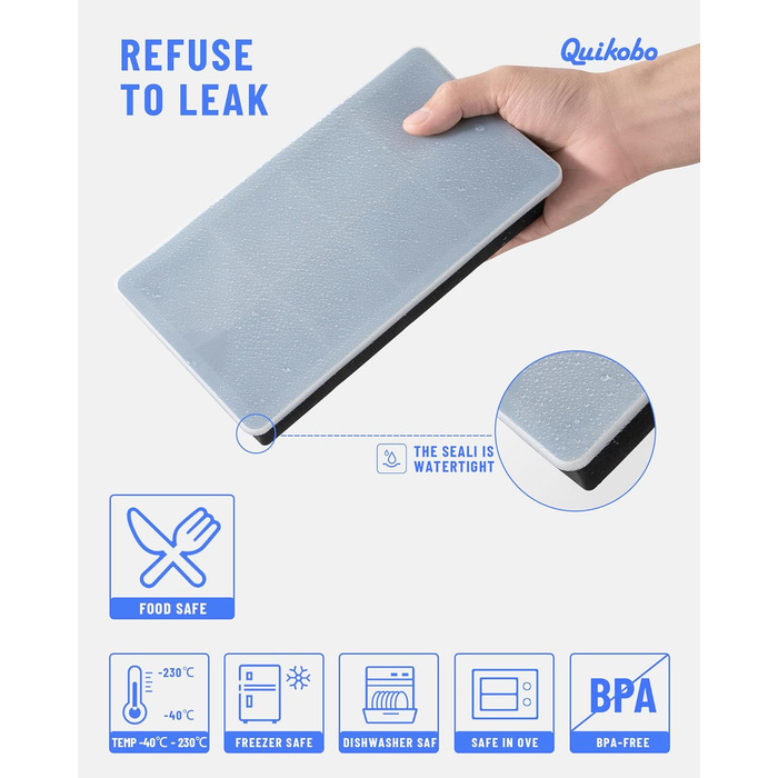 Силіконова форма для льоду 2 шт з 8 відділеннями Quikobo