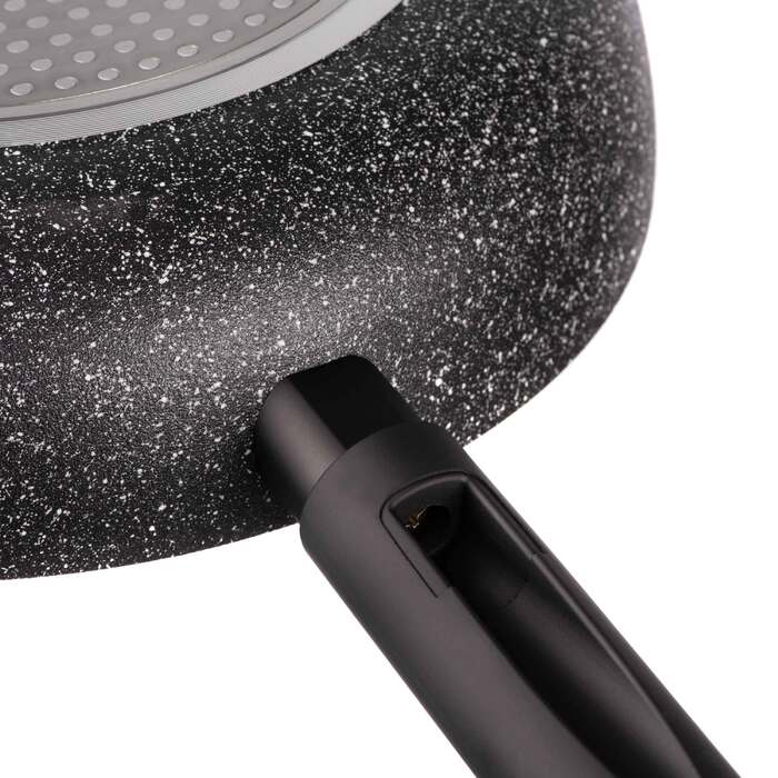 ARDESTO Сковорода глибока з кришкою Black Mars Alcor, 28см, алюміній, чорний