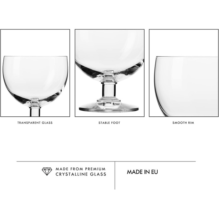 Набір креманок для мороженого 6 шт. 350 мл Krosno