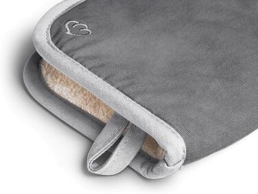 Набор 2 шт. Силикон и хлопок, термостойкий (прихватки, серый)