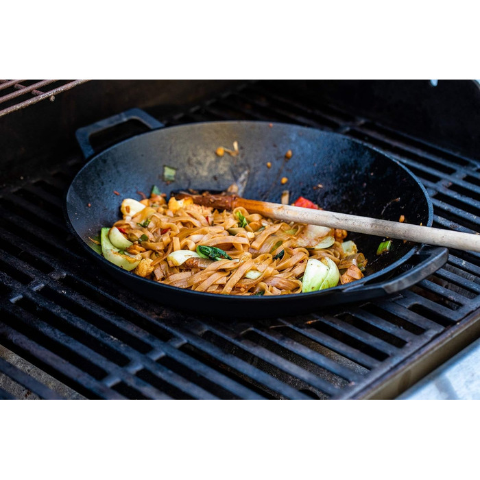 Сковорода вок чавунна 35,5 см BBQ-Toro