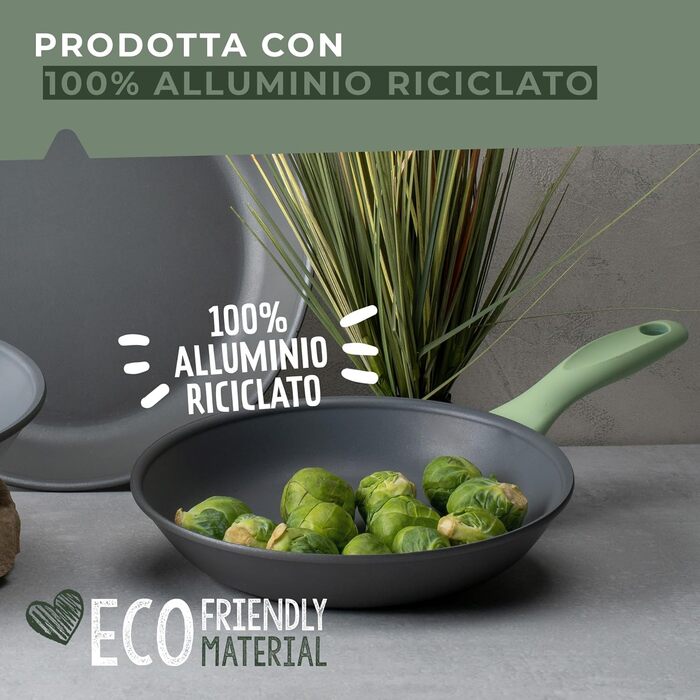 Сковорода 20 см, зеленая Ecolution Fackelmann