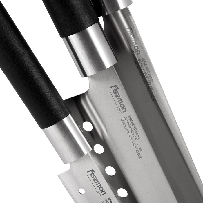 Набір ножів Fissman 3 придметів MINAMINO 420J2 сталь (2710)