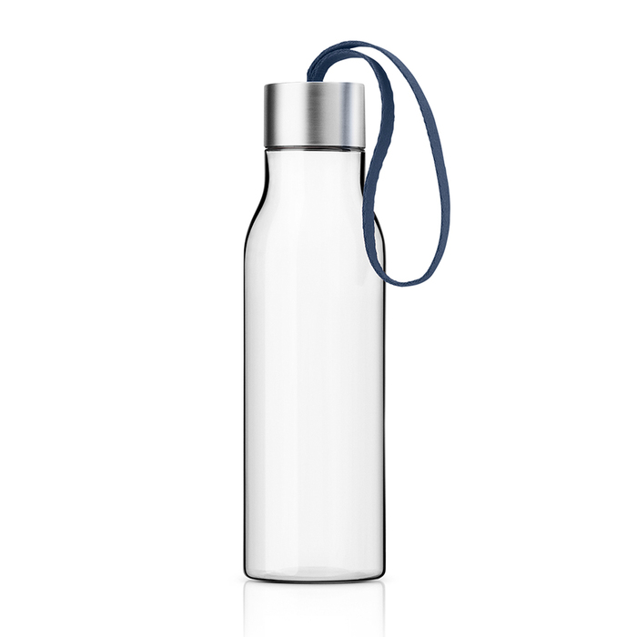 Пляшка 0,5 л прозора / синя Trinkflasche Eva Solo