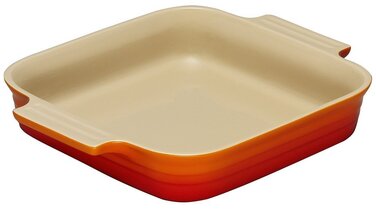 Блюдо квадратне 23 см, помаранчевий Le Creuset