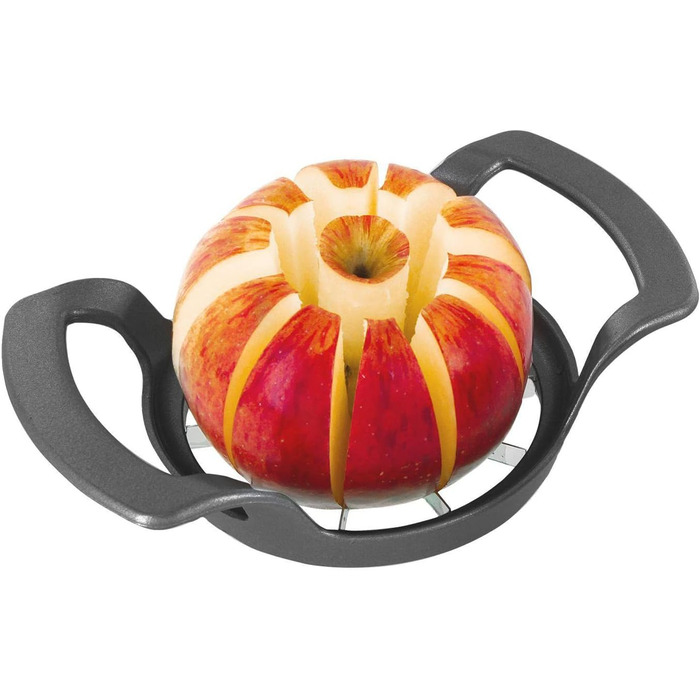 Слайсер для яблук і груш Westmark/фруктова кісточка, ø 9 см, алюміній/нержавіюча сталь, срібло 51102260 (Divisorex Dark Edition)