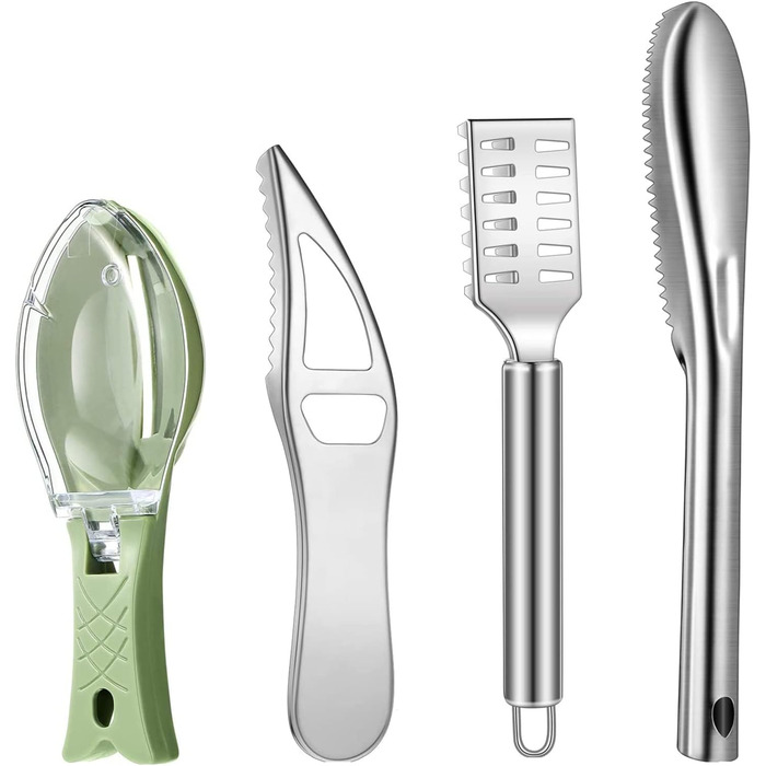 Набор для чистки рыбы, 4 предмета mciskin