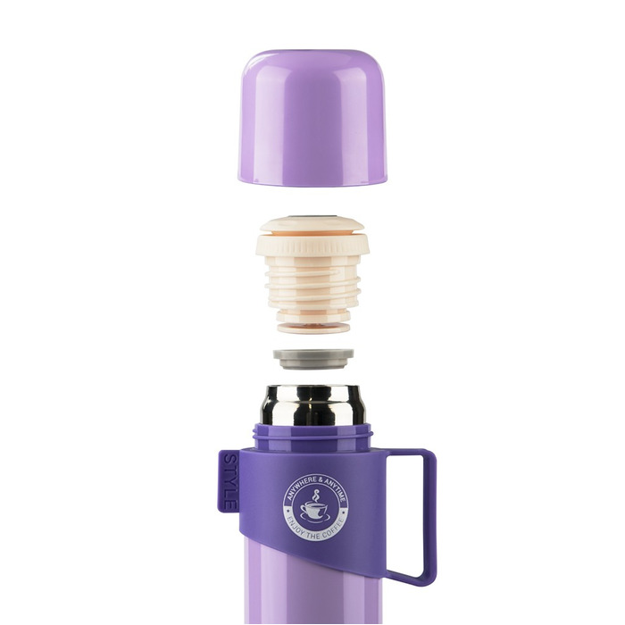 Термос для чая и кофе Fissman 350 мл лиловый (9630)