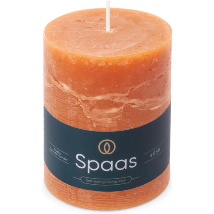 Свічка для вашого дому, помаранчева paas Rustic Pillar