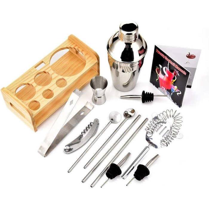 Коктейльный набор для коктейлей 550 мл, набор коктейль-баров аксессуары для бара,  14 шт SUPERSUN