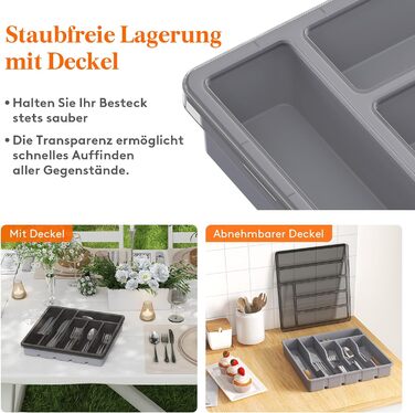 Органайзер для столових приборів 32 х 30 х 5,4 см Lifewit