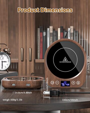 Підігрівач для чашок 35 Вт, коричневий MQFORU