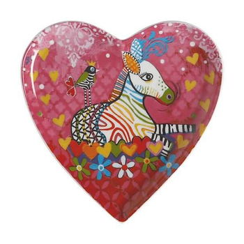 Тарілка десертна Maxwell & Williams Zig Zag Zeb LOVE HEARTS, порцеляна, діам. 15,5 см
