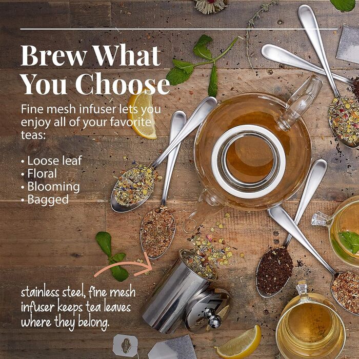 Чайник  со вставкой для ситечка - 1 литр Willow & Everett