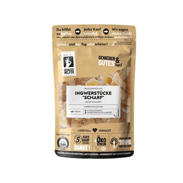 Шматочки імбиру з гострим смаком та фруктозою 3 x 200 г Bremer Gewürzhandel