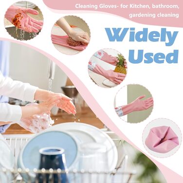 Рукавички для миття посуду 3 пари 46 см SHAIDOJIO