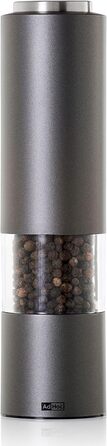 Млин для солі та перцю електричний, 2 предмети, темно-сірий/світло-сірий eMill.3 AdHoc