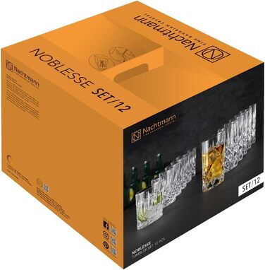 Набір з 12 барних склянок для віскі та лондринків, Noblesse Nachtmann