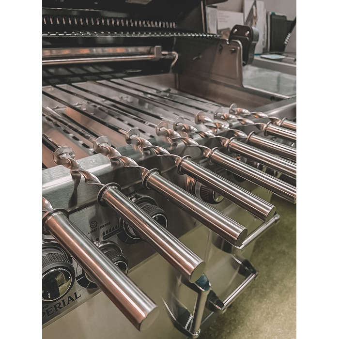 Шампур угловой 74 см из пищевой нержавеющей стали GRILLI