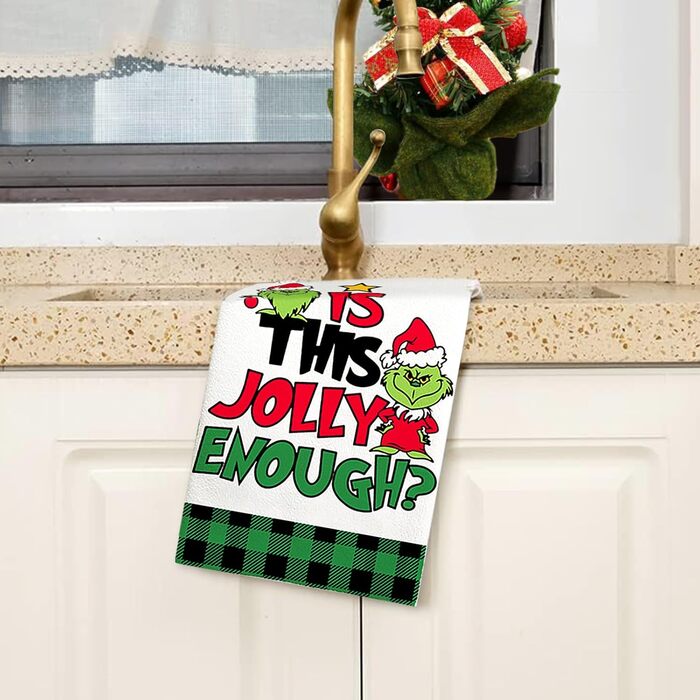 Набір з 4 різдвяних кухонних рушників 45 x 65 см, набір Y Ohok