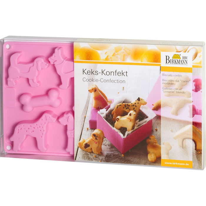 Форма для кексів у вигляді собак, 17,5 x 29,5 x 1,5 см, RBV Birkmann