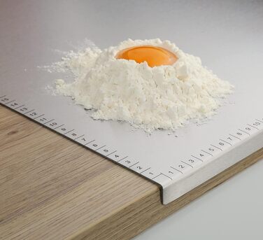 Кухонная столешница Zassenhaus 50 40 см Столешница из нержавеющей стали Масштабирование и Stop Edge для теста и мяса антибактериальный и гигиеничный Разделочная доска из нержавеющей стали, 064612