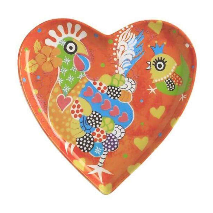 Тарілка десертна Maxwell Williams Chicken Dance LOVE HEARTS, фарфор, діам. 15,5 см