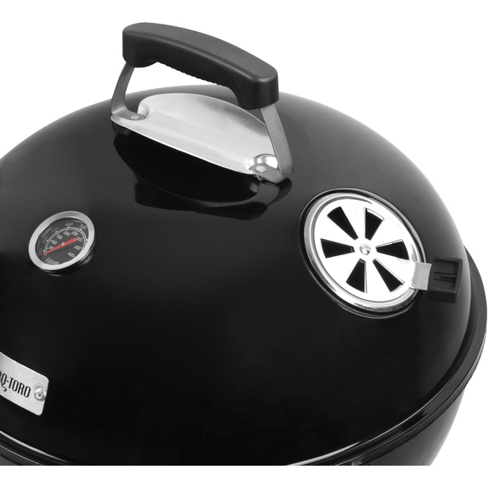 Бочка для барбекю 3 в 1, чорний, 47 см BBQ-Toro