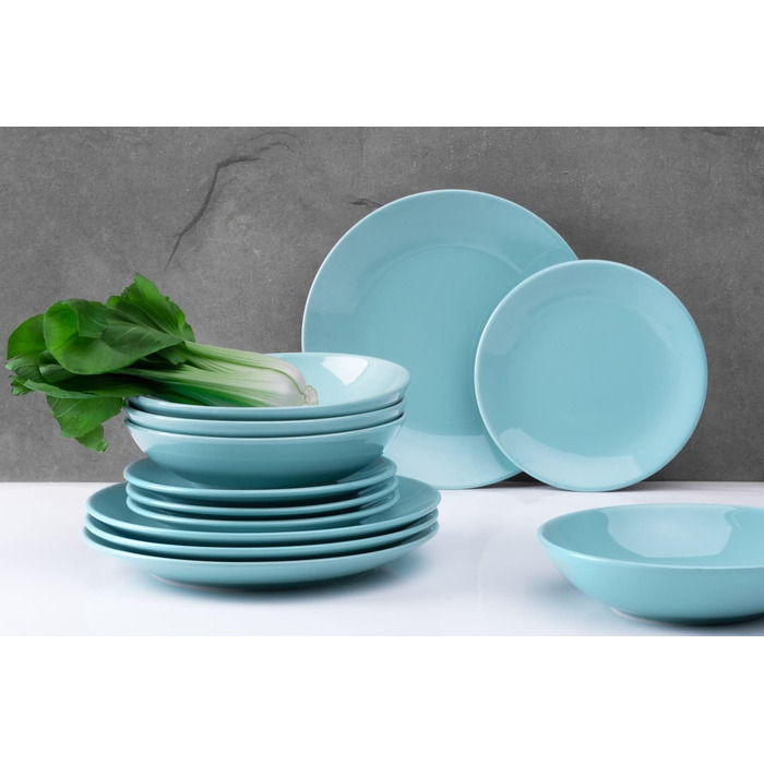 Набор из 6 тарелок для супа 21 см Konsimo