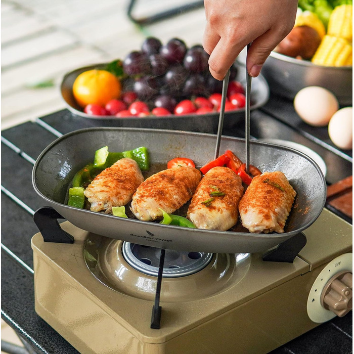 Титанова тарілка для кемпінгу iBasingo