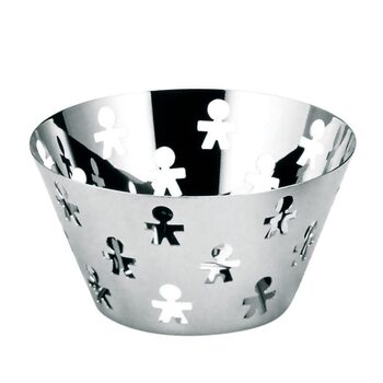 Ваза для фруктов 23х12,2х23 см металлик Girotondo Alessi