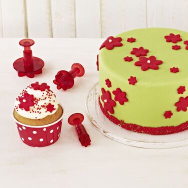 Набір штампів для тесту вигляді квітки лілії, 3 предмета, RBV Birkmann