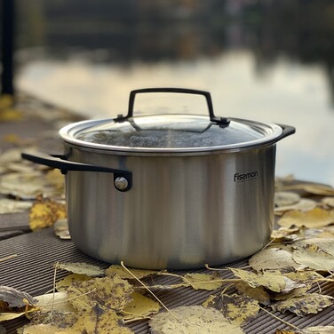 Каструля зі скляною кришкою 18 см 2 л LOREN Fissman