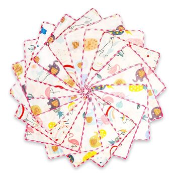 Рушники для дітей з бавовни 18 шт. рожевий Omilion