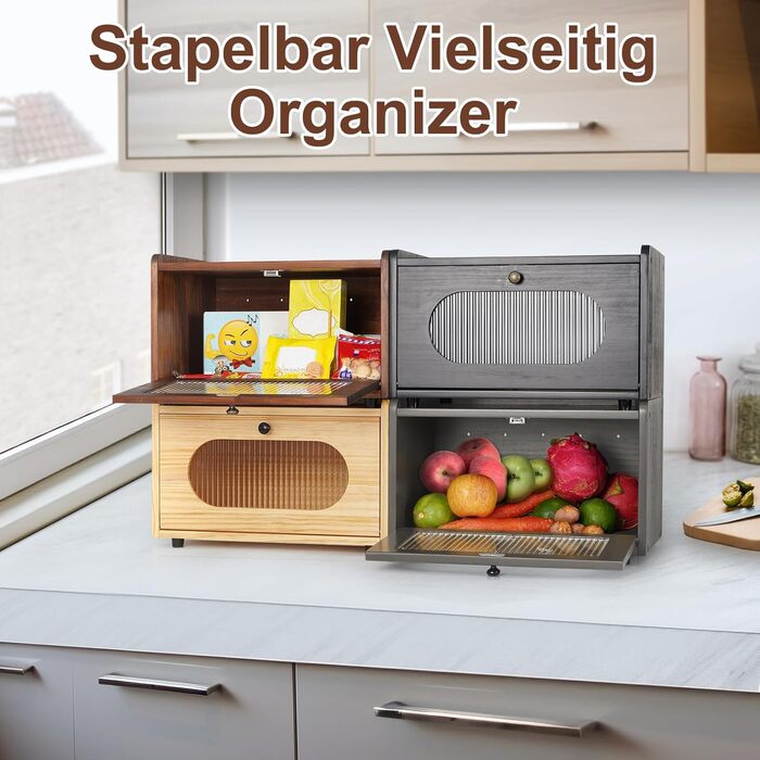 Хлібниця 36,5 х 23,5 х 22 см чорний GUUSII HOME